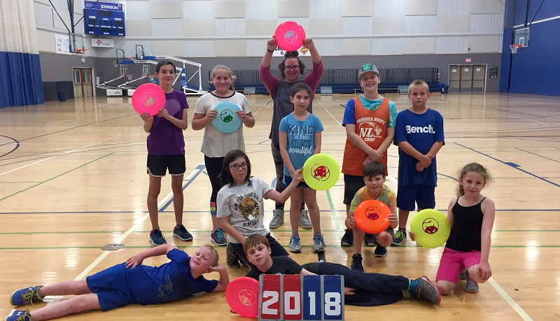 UNL's first elementary summer league saw up to 21 kids come out for skills and games to learn about ultimate Frisbee.